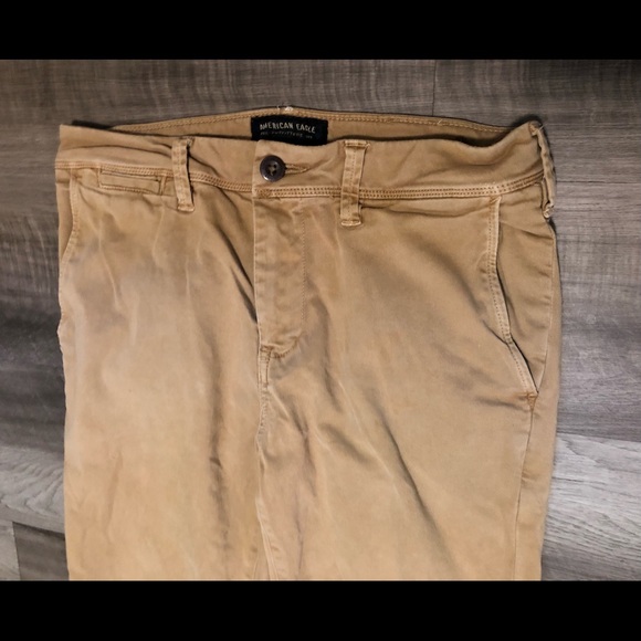 American Eagle Extreme Flex Slim Straight Tan Jeans. - Picture 3 of 8